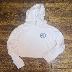 Pink Cropped Nauset Surf Hoodie